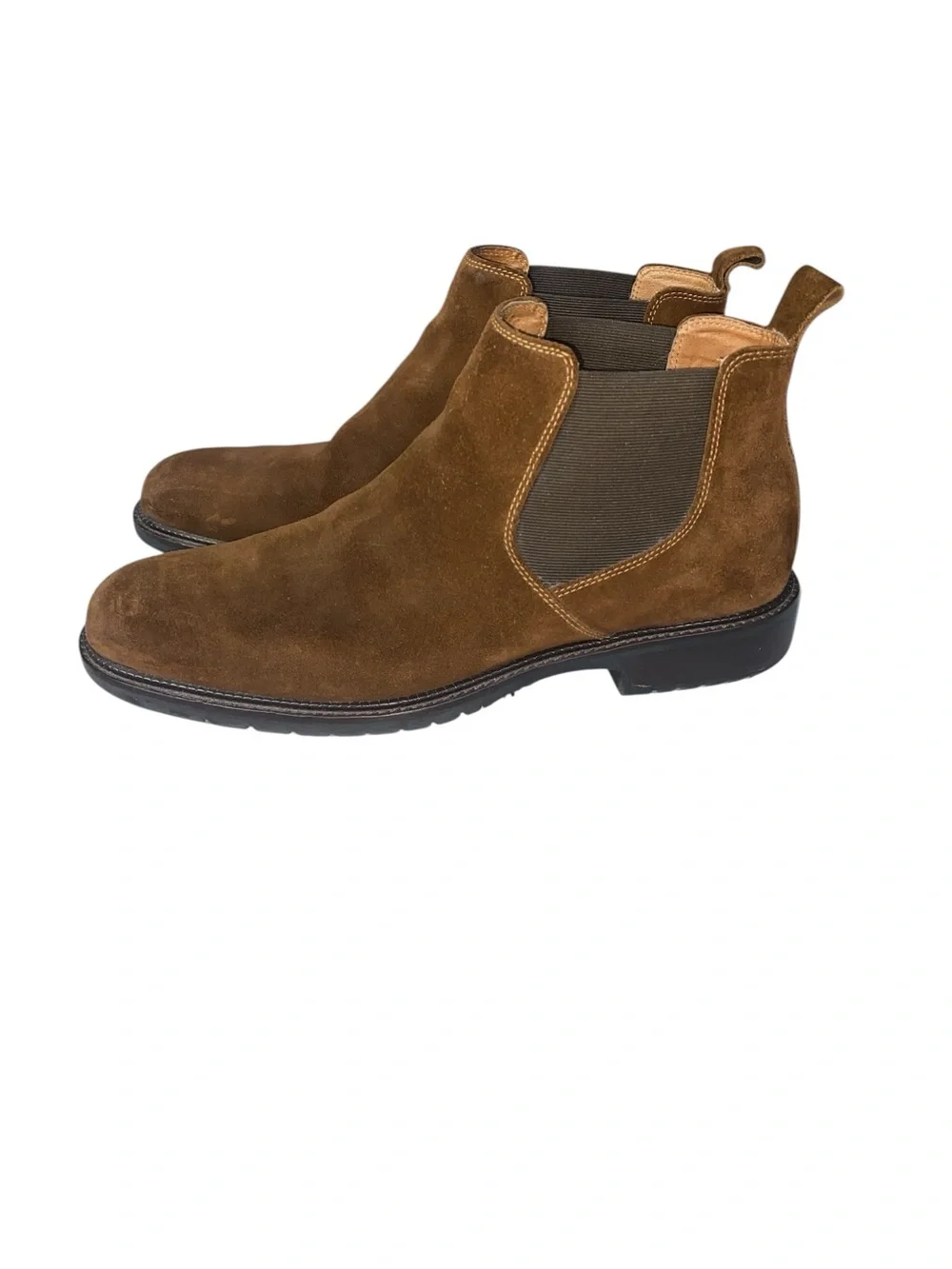 Johnston and Murphy Brown Suede Chelsea Boots Size 9.5 Chukka